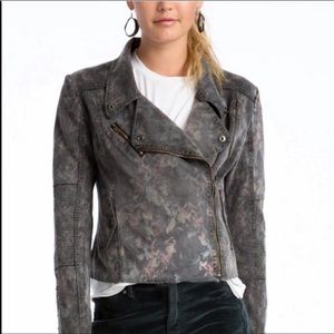 Marrakech Anthropologie Marni Scuba Floral Moto Jacket XS Floral